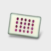 Rubellite Tourmaline 7x5mm Faceted Oval AA Gemstones Parcel - 170171