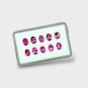 Pink Tourmaline 7x5mm Faceted Oval AA+ Gemstones Parcel - 170177