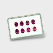 Rubellite Tourmaline 8x6mm Faceted Oval A+ Gemstones Parcel - 170184