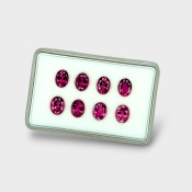 Rubellite Tourmaline 8x6mm Faceted Oval A+ Gemstones Parcel - 170184