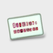 Pink Tourmaline 4.5x2.5-8x4mm Step Cut Baguette A+ Gemstones Parcel - 170213