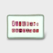 Pink Tourmaline 4.5x2.5-8x4mm Step Cut Baguette A+ Gemstones Parcel - 170213
