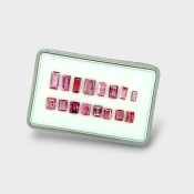 Pink Tourmaline 4.5x2.5-8x4mm Step Cut Baguette A+ Gemstones Parcel - 170213
