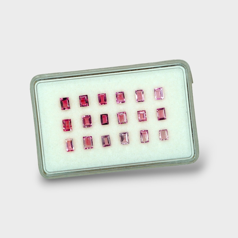 Pink Tourmaline 4x3mm Step Cut Baguette A+ Gemstones Parcel - 170225