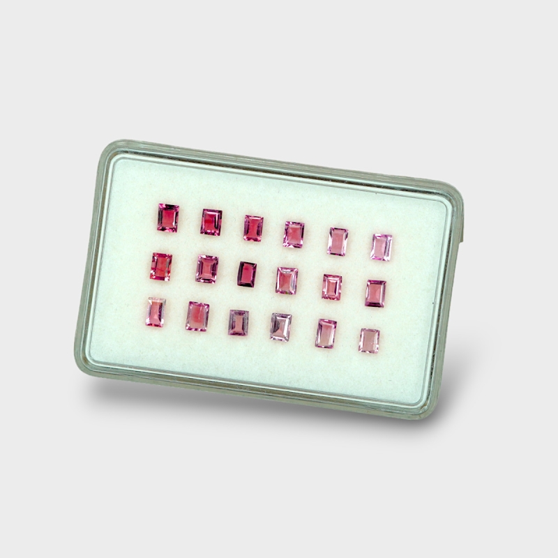 Pink Tourmaline 4x3mm Step Cut Baguette A+ Gemstones Parcel - 170225