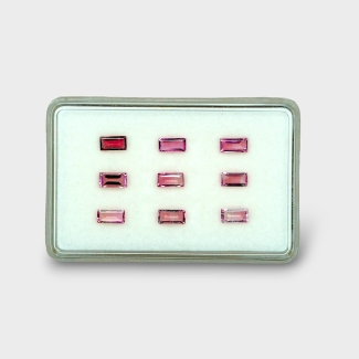 Pink Tourmaline 6x3mm Step Cut Baguette A+ Gemstones Parcel - 170226
