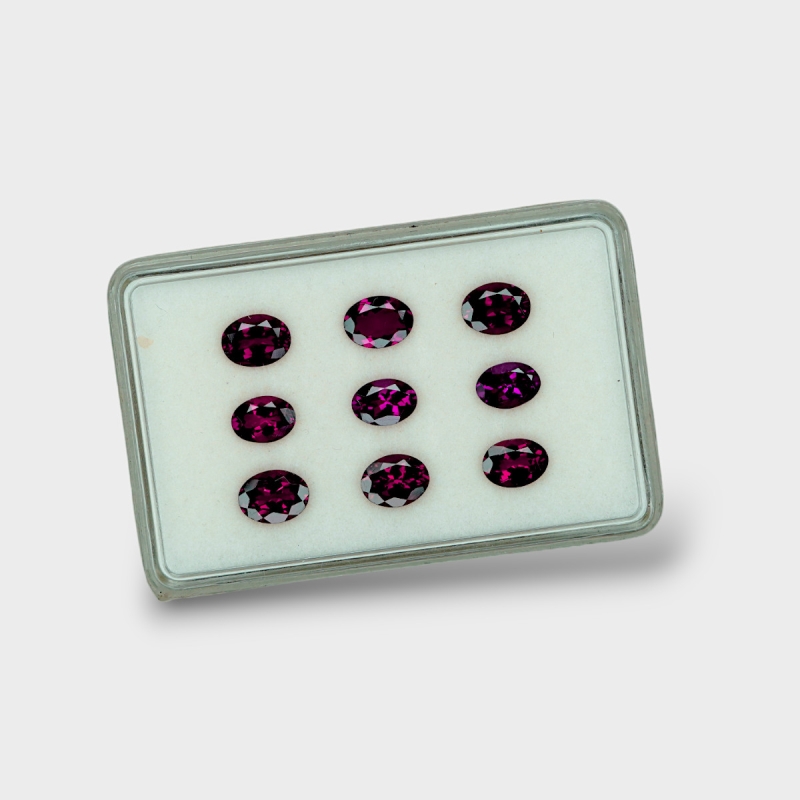 Rubellite Tourmaline 7x5mm Faceted Oval B Gemstones Parcel - 170164