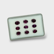 Rubellite Tourmaline 7x5mm Faceted Oval B Gemstones Parcel - 170164