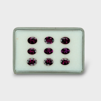 Rubellite Tourmaline 7x5mm Faceted Oval B Gemstones Parcel - 170164