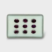 Rubellite Tourmaline 7x5mm Faceted Oval B Gemstones Parcel - 170164