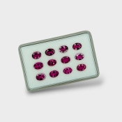 Rubellite Tourmaline 7x5mm Faceted Oval AA Gemstones Parcel - 170168