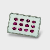 Rubellite Tourmaline 7x5mm Faceted Oval AA Gemstones Parcel - 170168