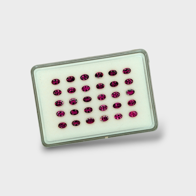 Pink Tourmaline 6x4mm Faceted Oval A+ Gemstones Parcel - 170186