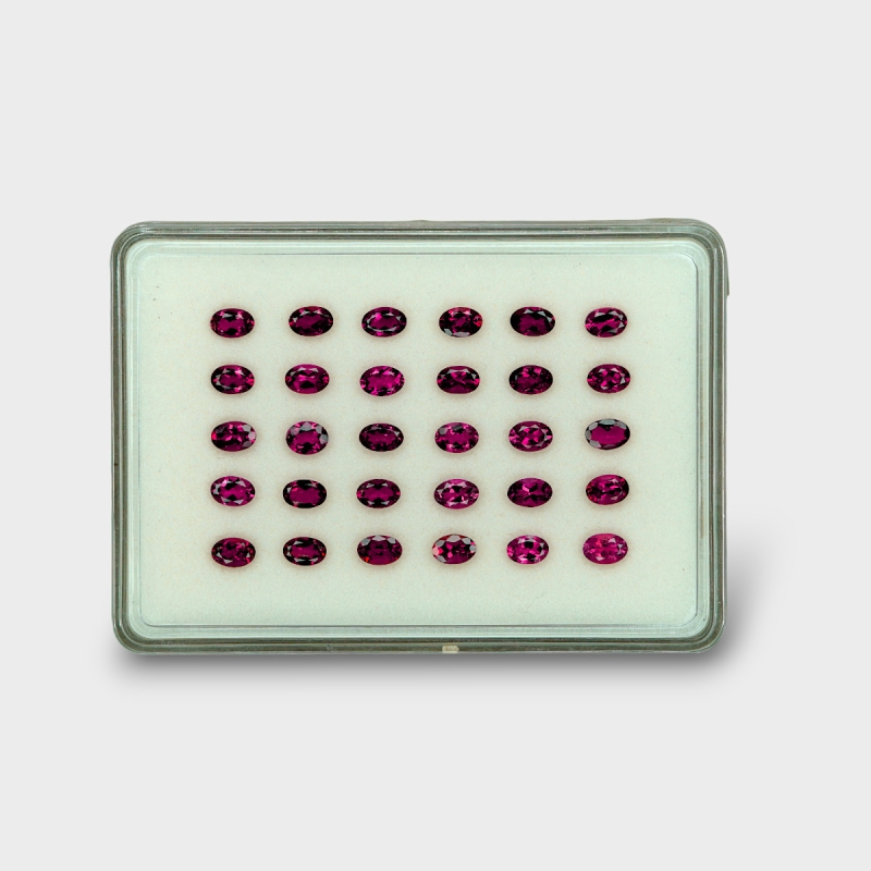 Pink Tourmaline 6x4mm Faceted Oval A+ Gemstones Parcel - 170186