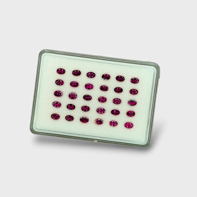 Pink Tourmaline 6x4mm Faceted Oval A+ Gemstones Parcel - 170186