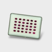 Pink Tourmaline 6x4mm Faceted Oval A+ Gemstones Parcel - 170186