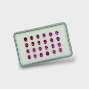 Rubellite Tourmaline 4x3mm Faceted Oval AA+ Gemstones Parcel - 170192