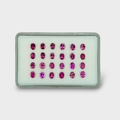 Rubellite Tourmaline 4x3mm Faceted Oval AA+ Gemstones Parcel - 170192