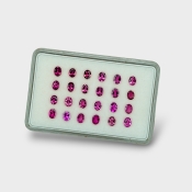 Rubellite Tourmaline 4x3mm Faceted Oval AA+ Gemstones Parcel - 170192