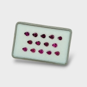 Rubellite Tourmaline 5x4mm Faceted Pear A Gemstones Parcel - 170198