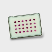 Rubellite Tourmaline 5x4mm Faceted Pear AA Gemstones Parcel - 170202