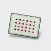 Rubellite Tourmaline 5x4mm Faceted Pear AA Gemstones Parcel - 170202