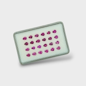 Rubellite Tourmaline 4x3mm Faceted Pear AA Gemstones Parcel - 170208