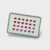 Rubellite Tourmaline 4x3mm Faceted Pear AA Gemstones Parcel - 170208