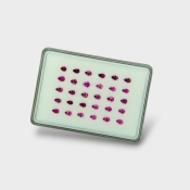 Rubellite Tourmaline 5x3mm Faceted Pear AA Gemstones Parcel - 170229