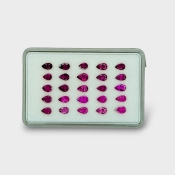 Rubellite Tourmaline 5x3mm Faceted Pear A Gemstones Parcel - 170235