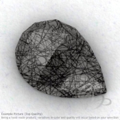 Black Rutile Pear Shape Calibrated Cabochons