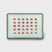 Pink Tourmaline 5x4mm Faceted Pear AA Gemstones Parcel - 170203