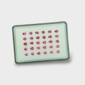 Pink Tourmaline 5x4mm Faceted Pear AA Gemstones Parcel - 170203