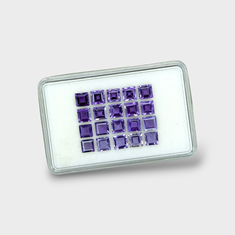 Iolite 5mm Step Cut Square AA+ Gemstones Parcel - 180655