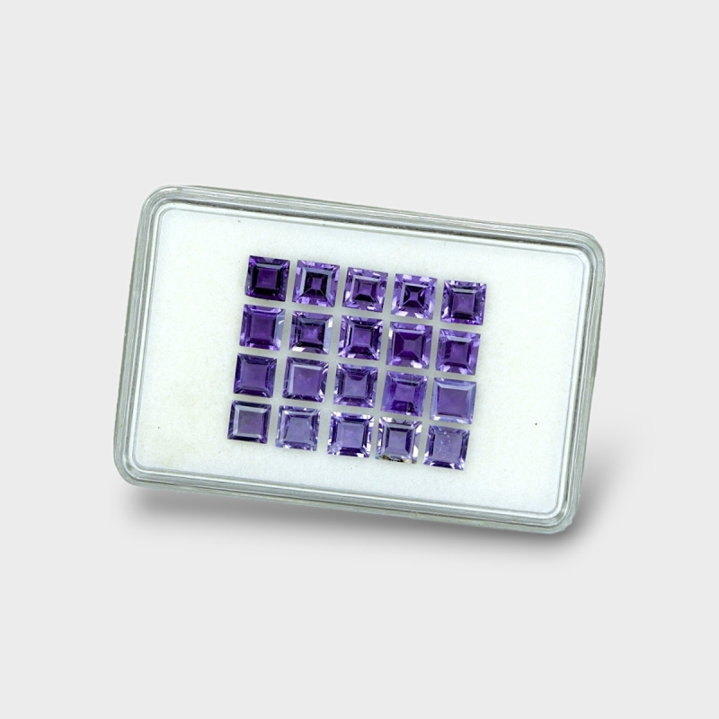 Iolite 5mm Step Cut Square AA+ Gemstones Parcel - 180655