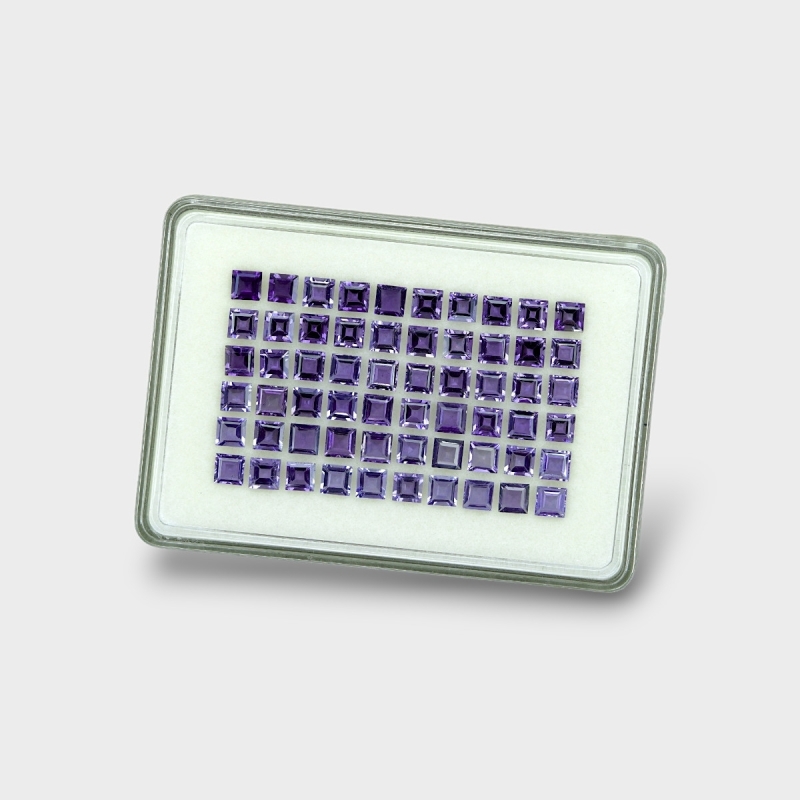 Iolite 5mm Step Cut Square AAA Gemstones Parcel - 170696