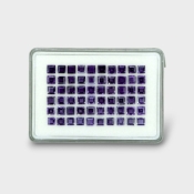 32.3 Cts. Iolite 5mm Step Cut Square Shape AAA Grade Gemstones Parcel - Total 60 Pc.