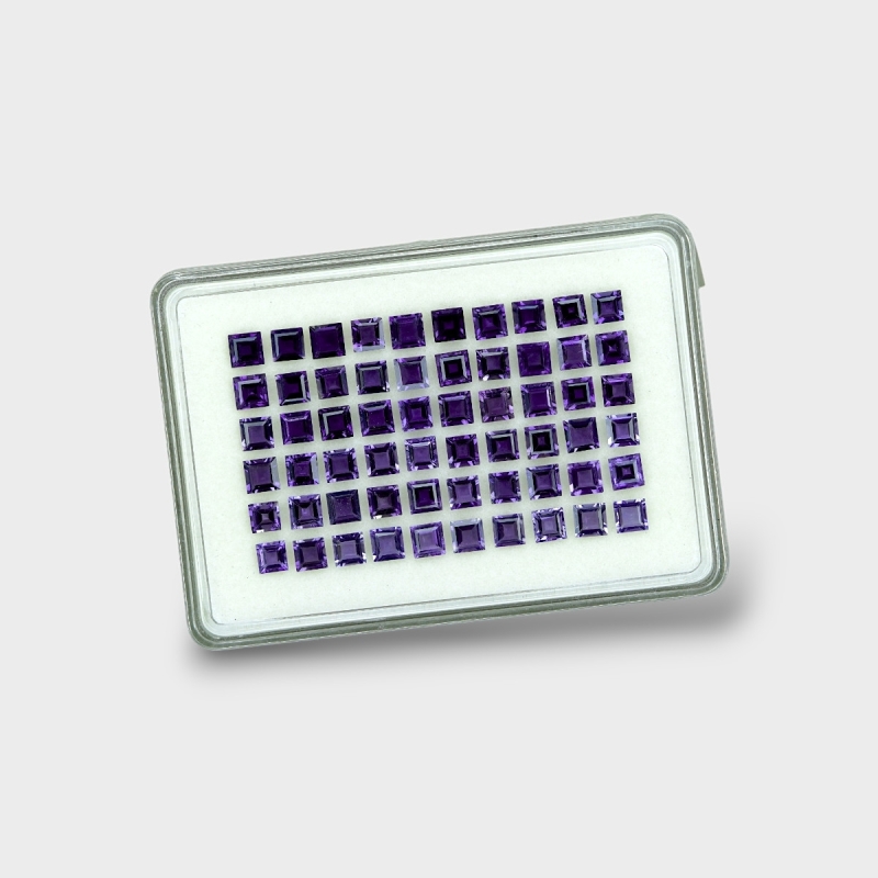 Iolite 5mm Step Cut Square AAA Gemstones Parcel - 180616