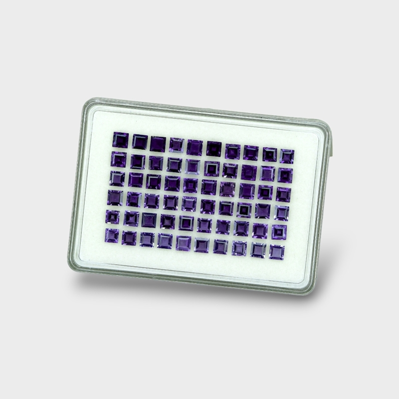 Iolite 5mm Step Cut Square AAA Gemstones Parcel - 180616