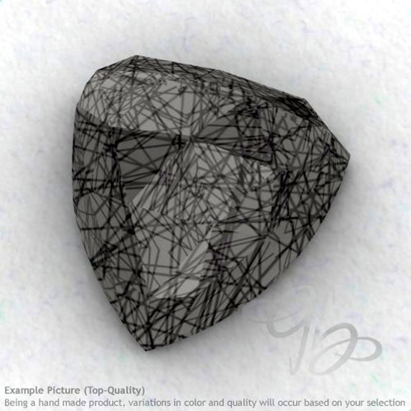 Black Rutile Trillion Shape Calibrated Cabochons