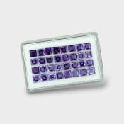 Iolite 5mm Step Cut Square AAA Gemstones Parcel - 180635