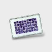 Iolite 3mm Step Cut Square AAA Gemstones Parcel - 180639