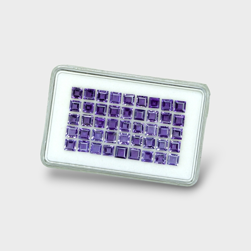 Iolite 3mm Step Cut Square AAA Gemstones Parcel - 180639