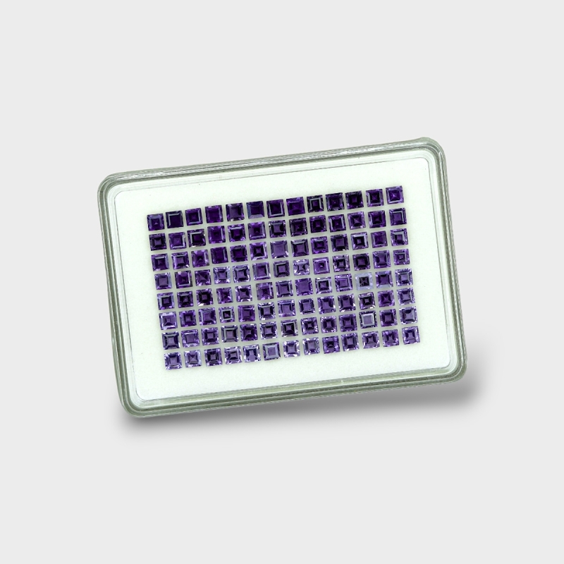 Iolite 4mm Step Cut Square AAA Gemstones Parcel - 170762