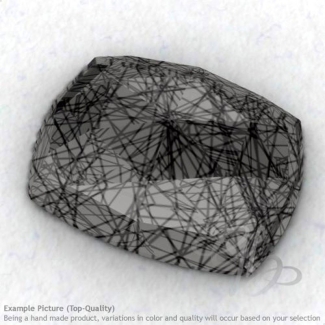 Black Rutile Cushion Shape Calibrated Cabochons