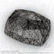 Black Rutile Cushion Shape Calibrated Cabochons