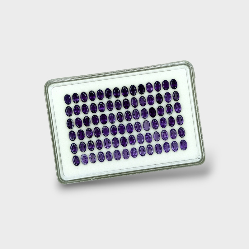 Iolite 6x4mm Faceted Oval AAA Gemstones Parcel - 180608