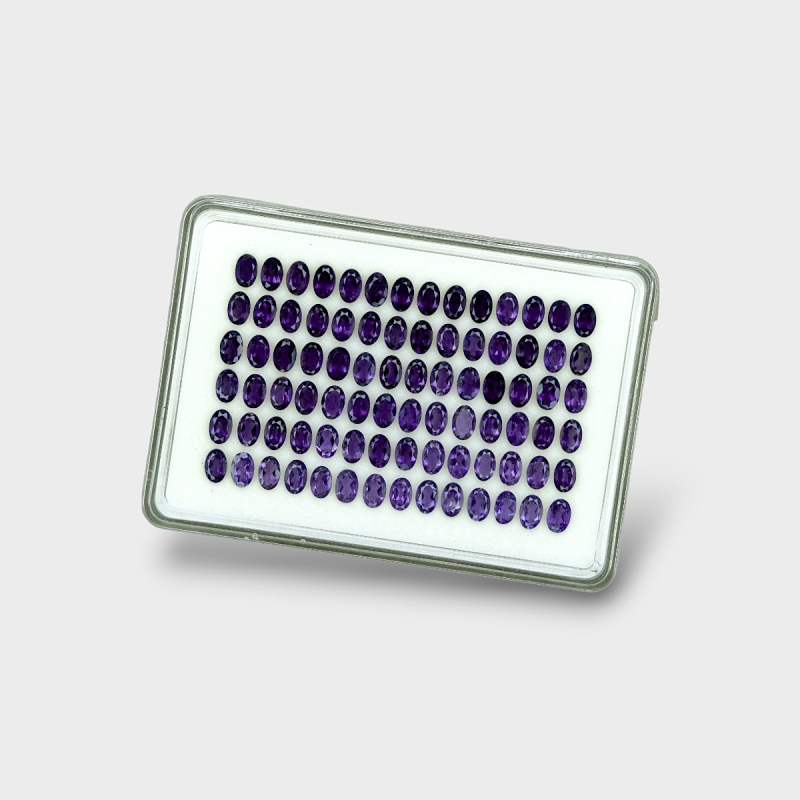 Iolite 6x4mm Faceted Oval AAA Gemstones Parcel - 180608