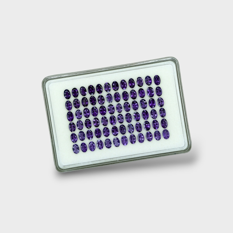 Iolite 6x4mm Faceted Oval AAA Gemstones Parcel - 180603