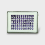 26.7 Cts. Iolite 6x4mm Faceted Oval Shape AAA Grade Gemstones Parcel - Total 72 Pc.